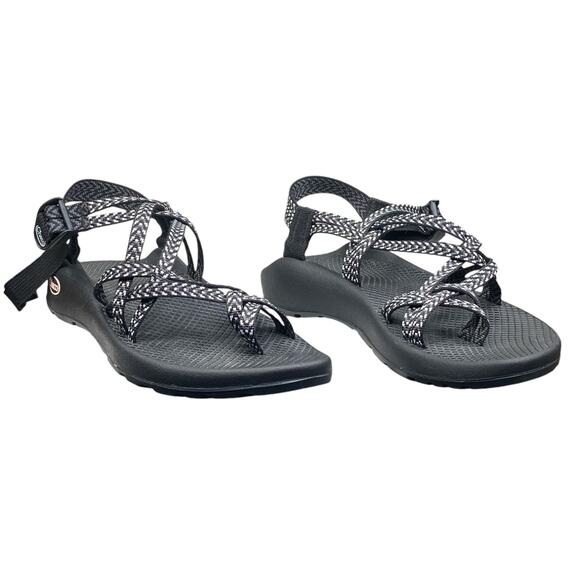 Chaco Women's ZX/2 Classic Black White Trail Hiking Sandals Size US 10 - Picture 6 of 9